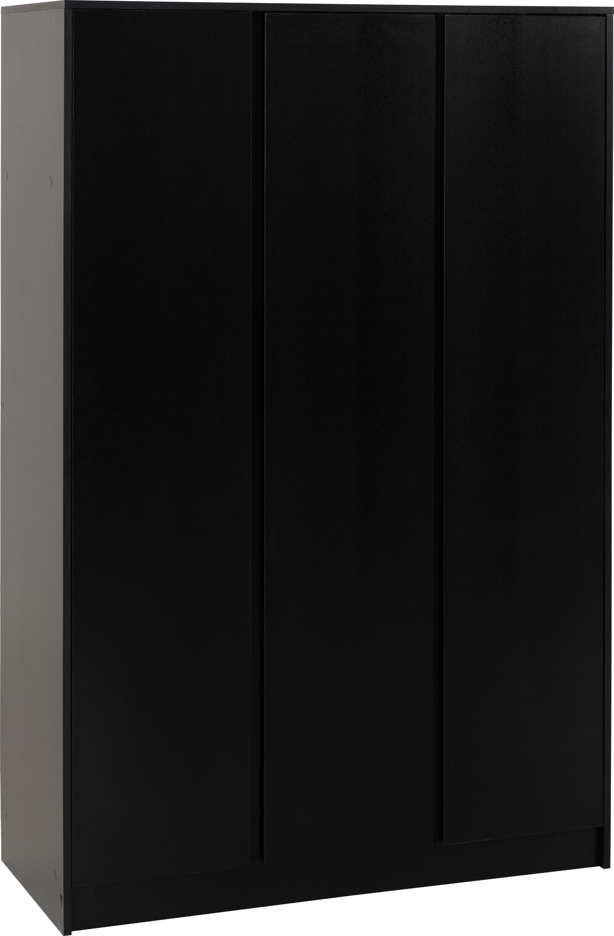 Malvern 3 Door Wardrobe Bedroom Set - Black