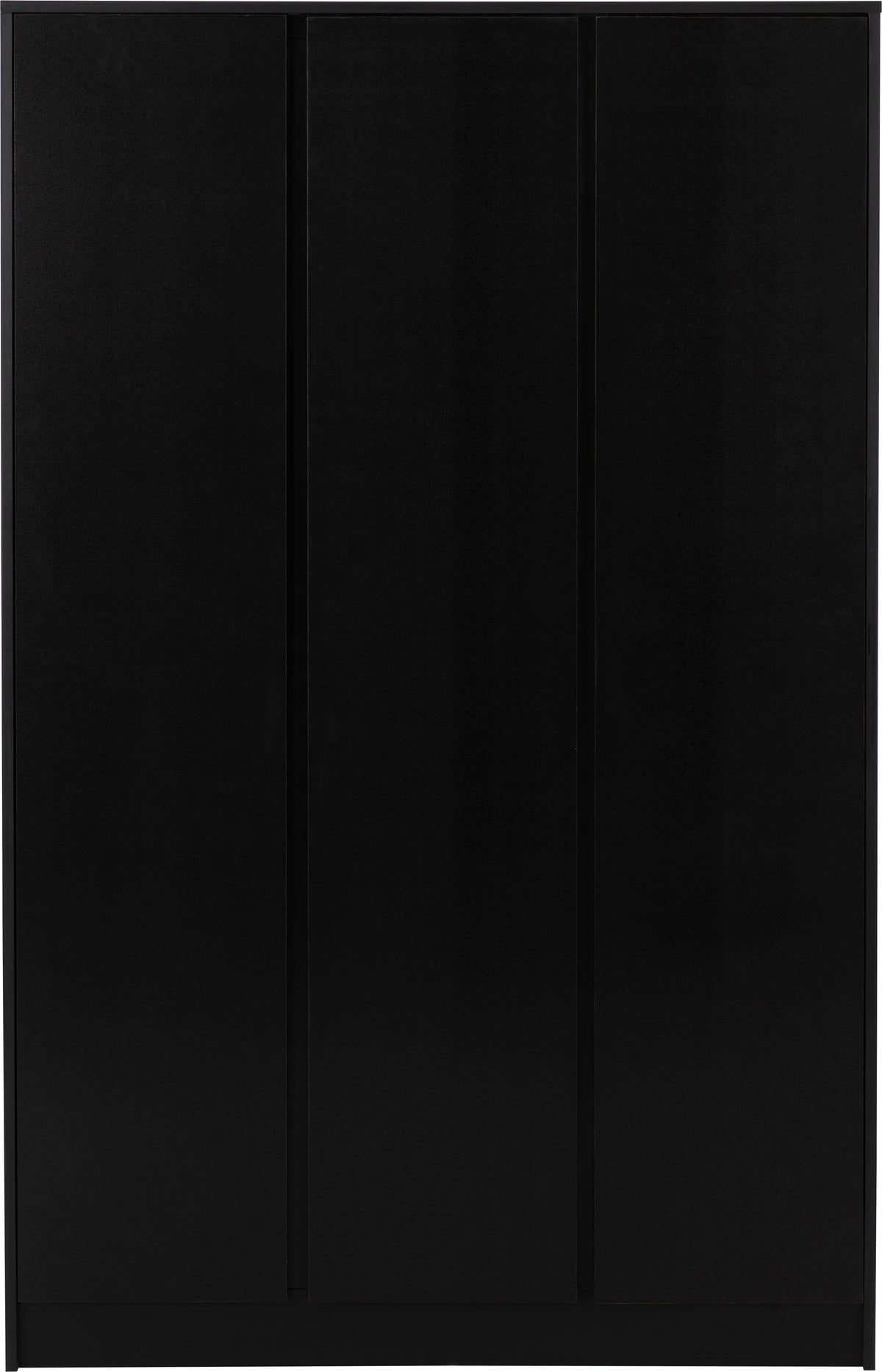 Malvern 3 Door Wardrobe Bedroom Set - Black