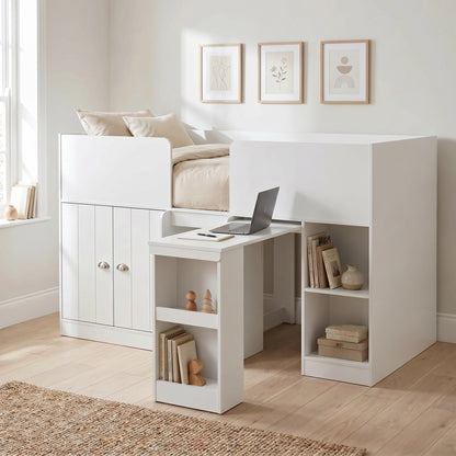 Orlando Study Bunk - White