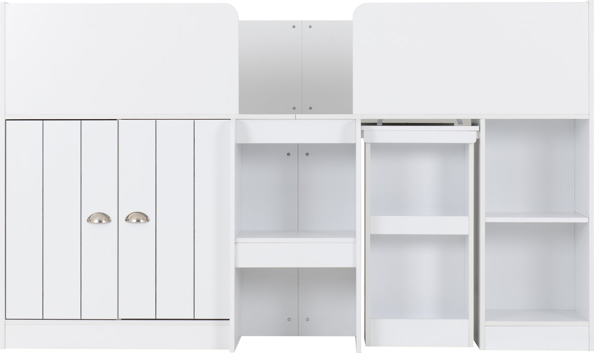 Orlando Study Bunk - White