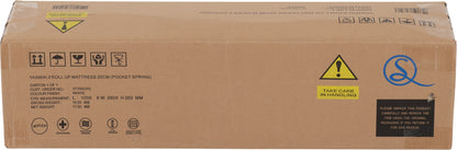 Yasmin 3' Roll-Up Mattress 20cm (Pocket Spring) - White