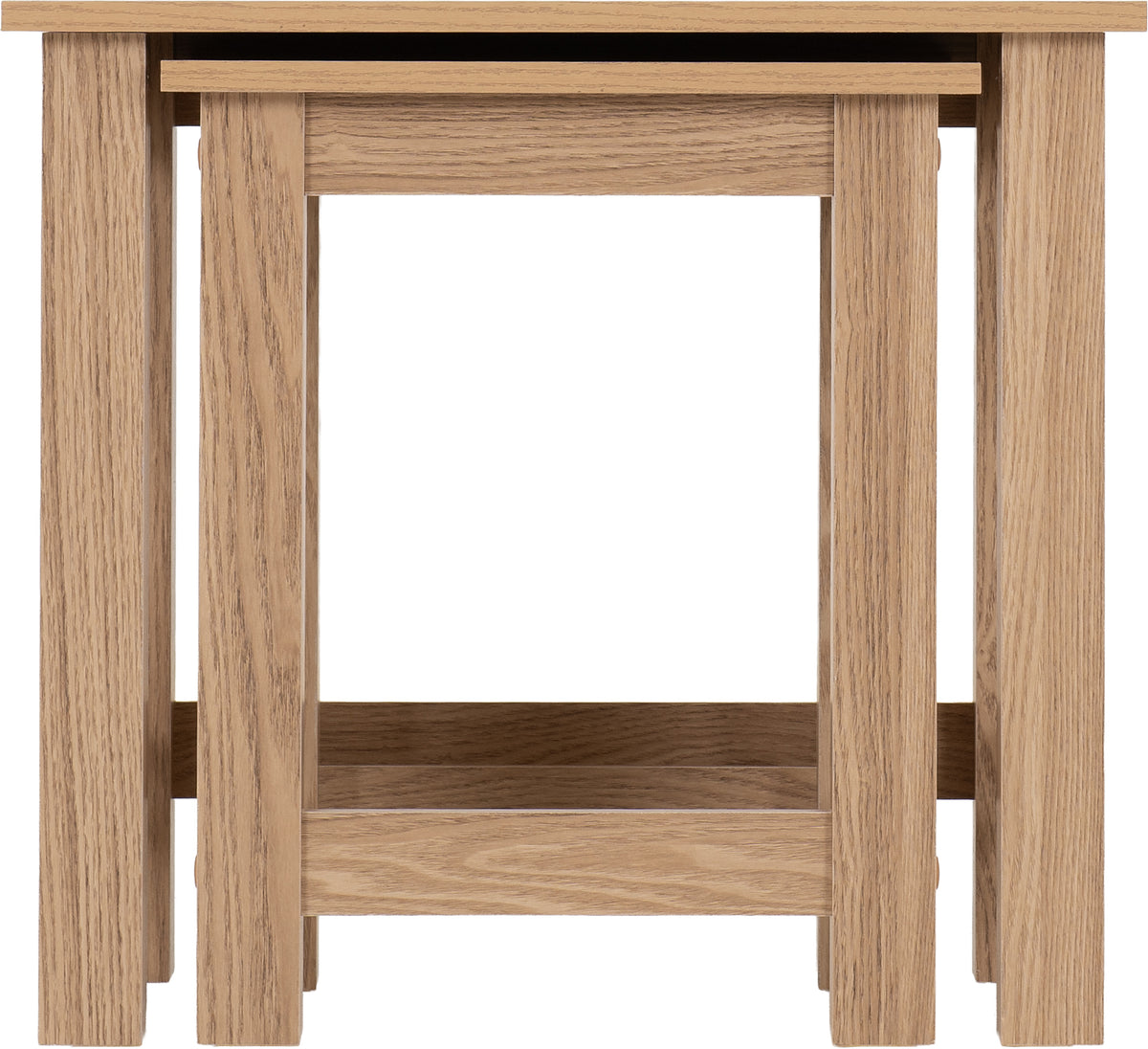 Tessa Nest of 2 Tables - Natural Oak Effect