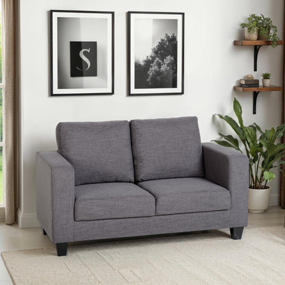 Tempo Two Seater Sofa-in-a-Box - Grey Fabric