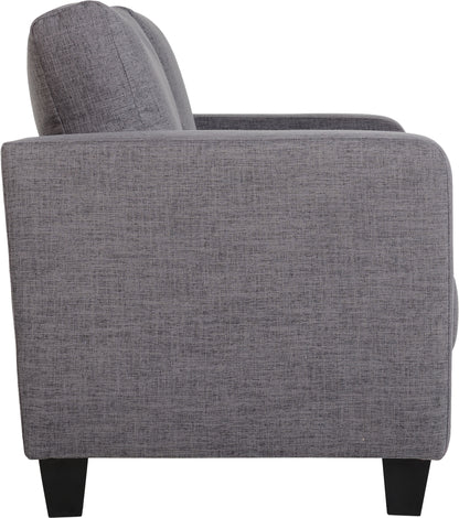 Tempo Two Seater Sofa-in-a-Box - Grey Fabric