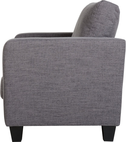 Tempo Two Seater Sofa-in-a-Box - Grey Fabric
