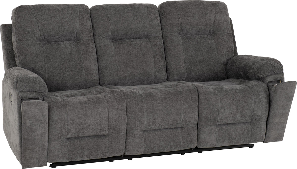 Guildford 3+1+1 Recliner Suite - Grey Fabric