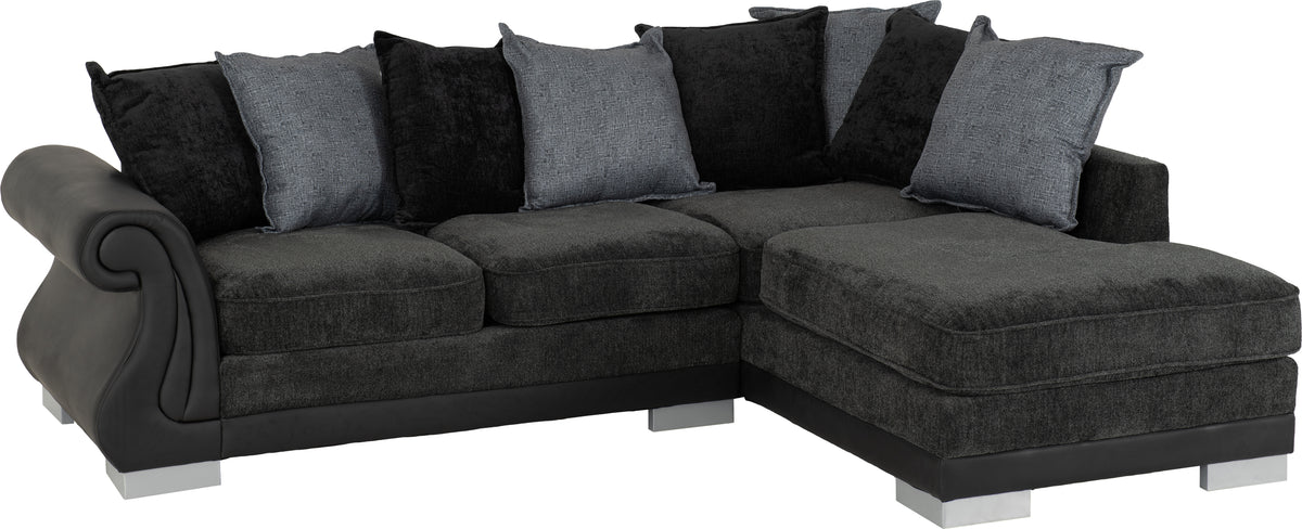 Elsa Corner Sofa - Dark Grey