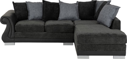 Elsa Corner Sofa - Dark Grey