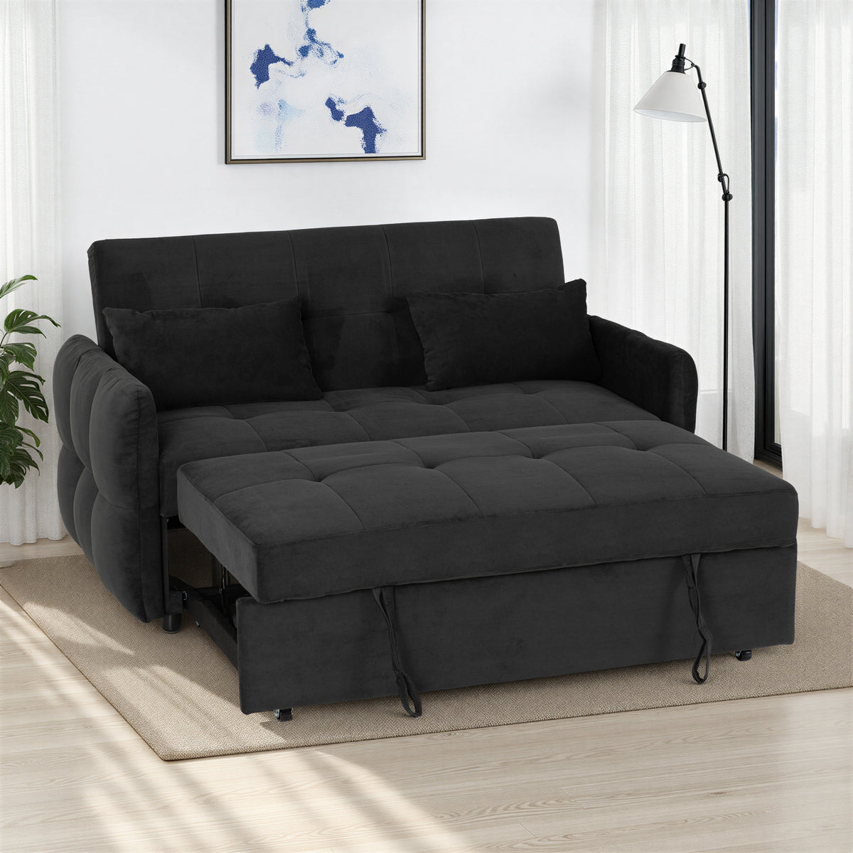 Chelsea Sofa Bed - Black Fabric