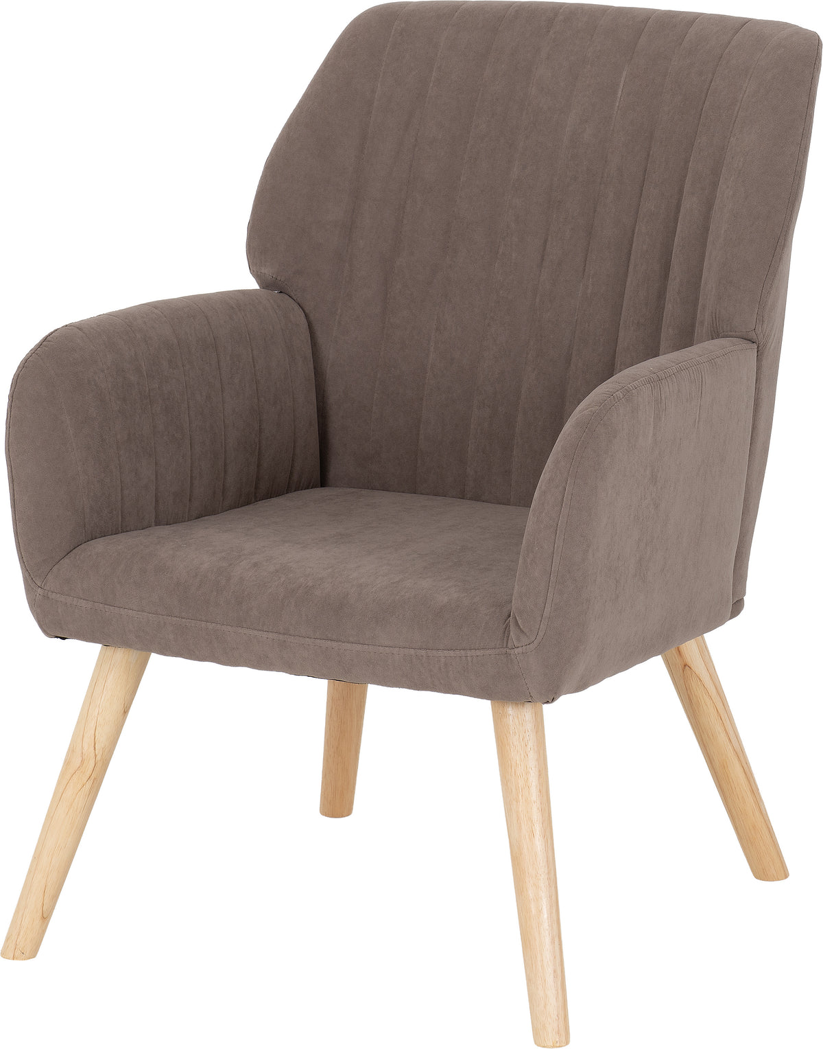 Jordan Occasional Chair - Brown Velvet Fabric