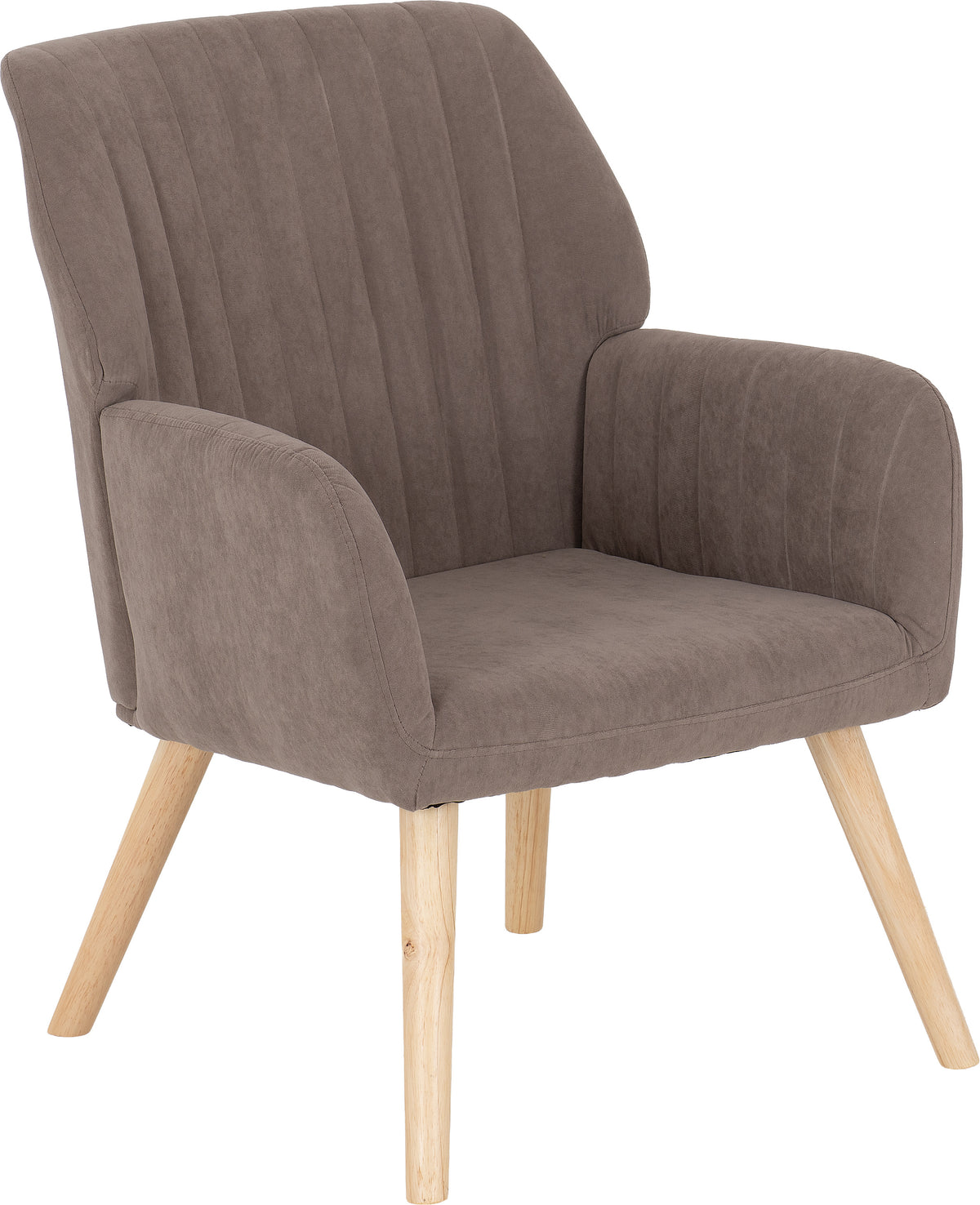 Jordan Occasional Chair - Brown Velvet Fabric