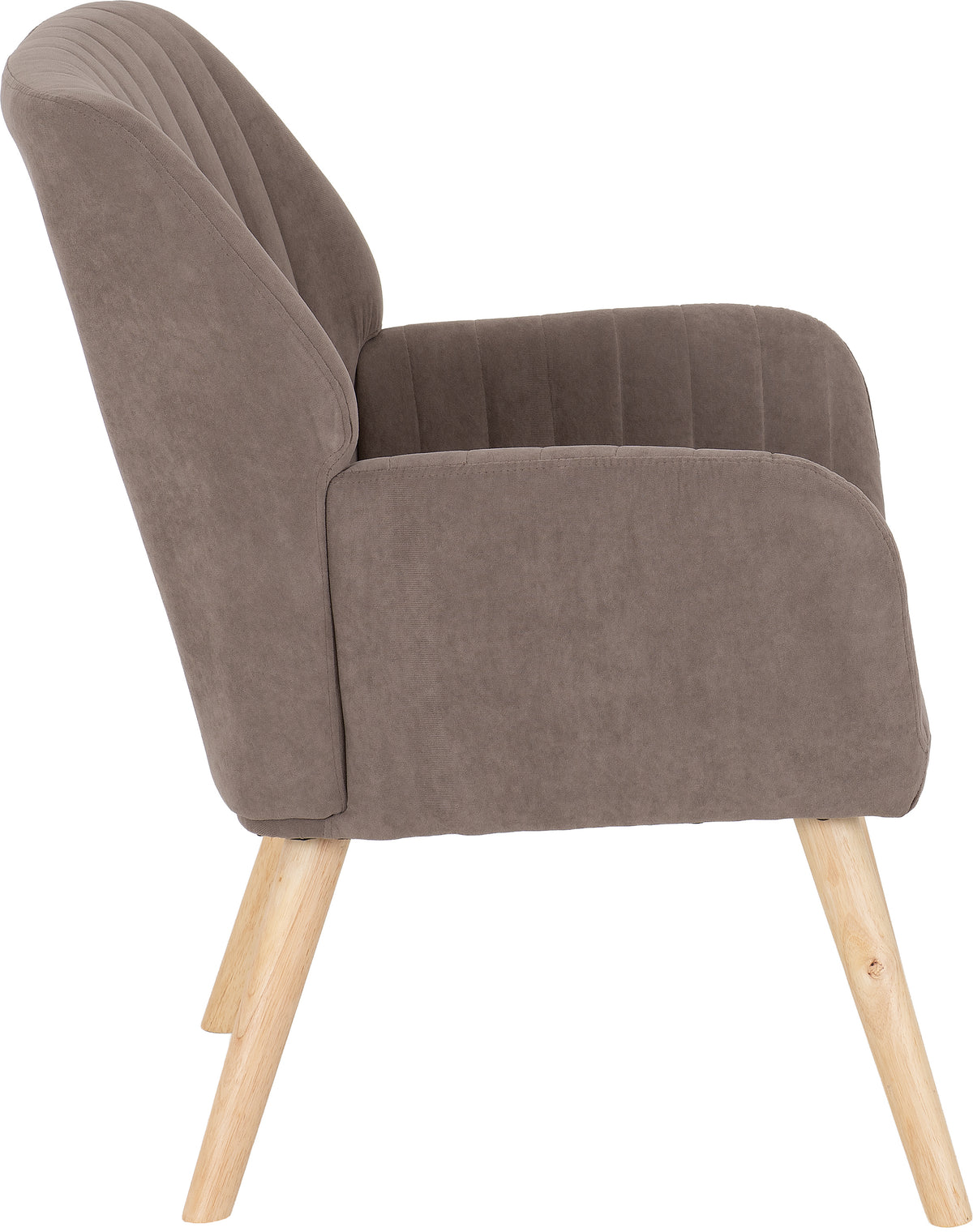 Jordan Occasional Chair - Brown Velvet Fabric
