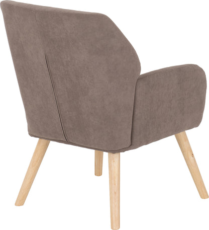 Jordan Occasional Chair - Brown Velvet Fabric