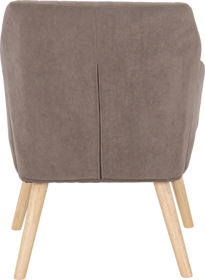 Jordan Occasional Chair - Brown Velvet Fabric