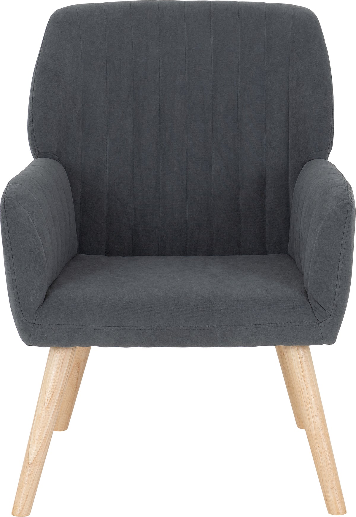 Jordan Occasional Chair - Dark Grey Velvet Fabric