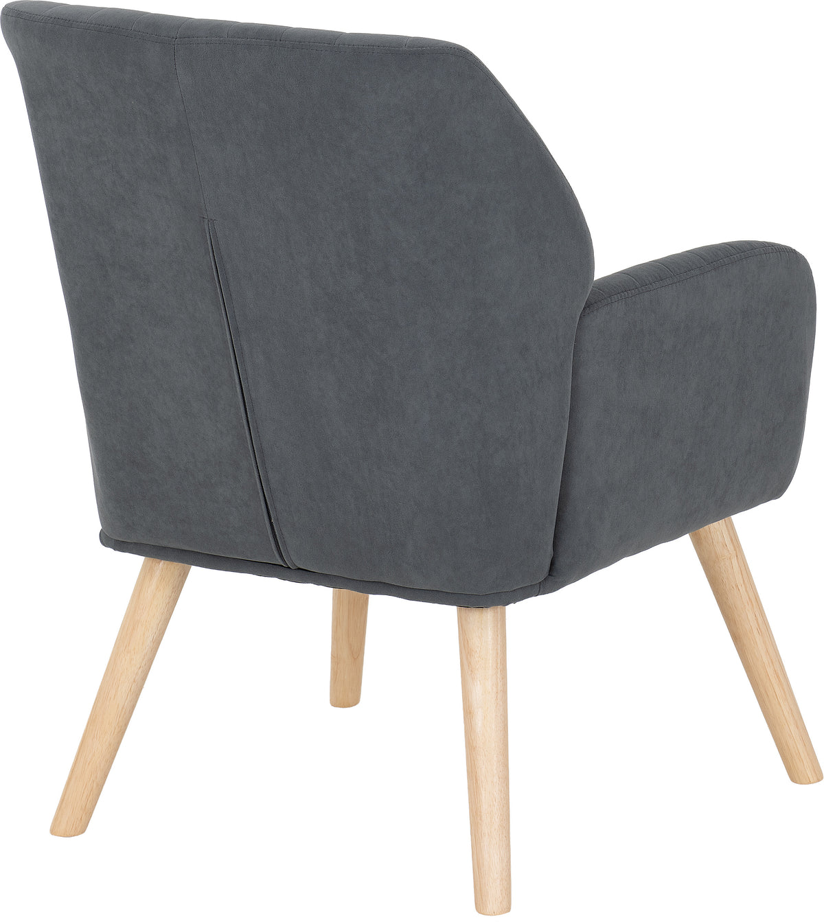 Jordan Occasional Chair - Dark Grey Velvet Fabric