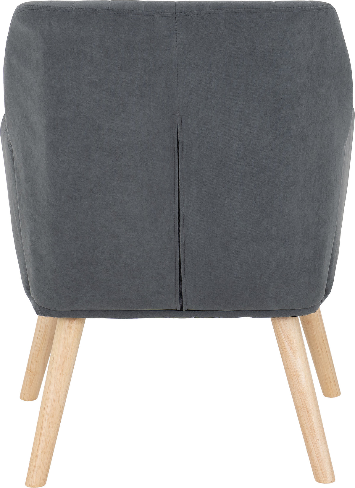 Jordan Occasional Chair - Dark Grey Velvet Fabric