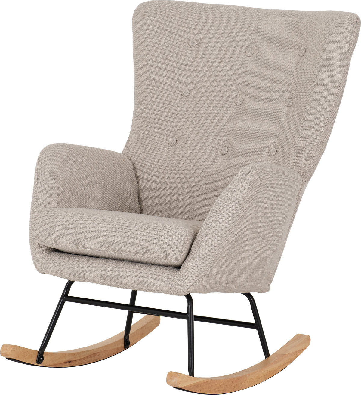 Hayden Rocking Chair - Beige Fabric