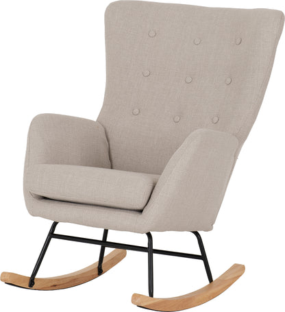 Hayden Rocking Chair - Beige Fabric