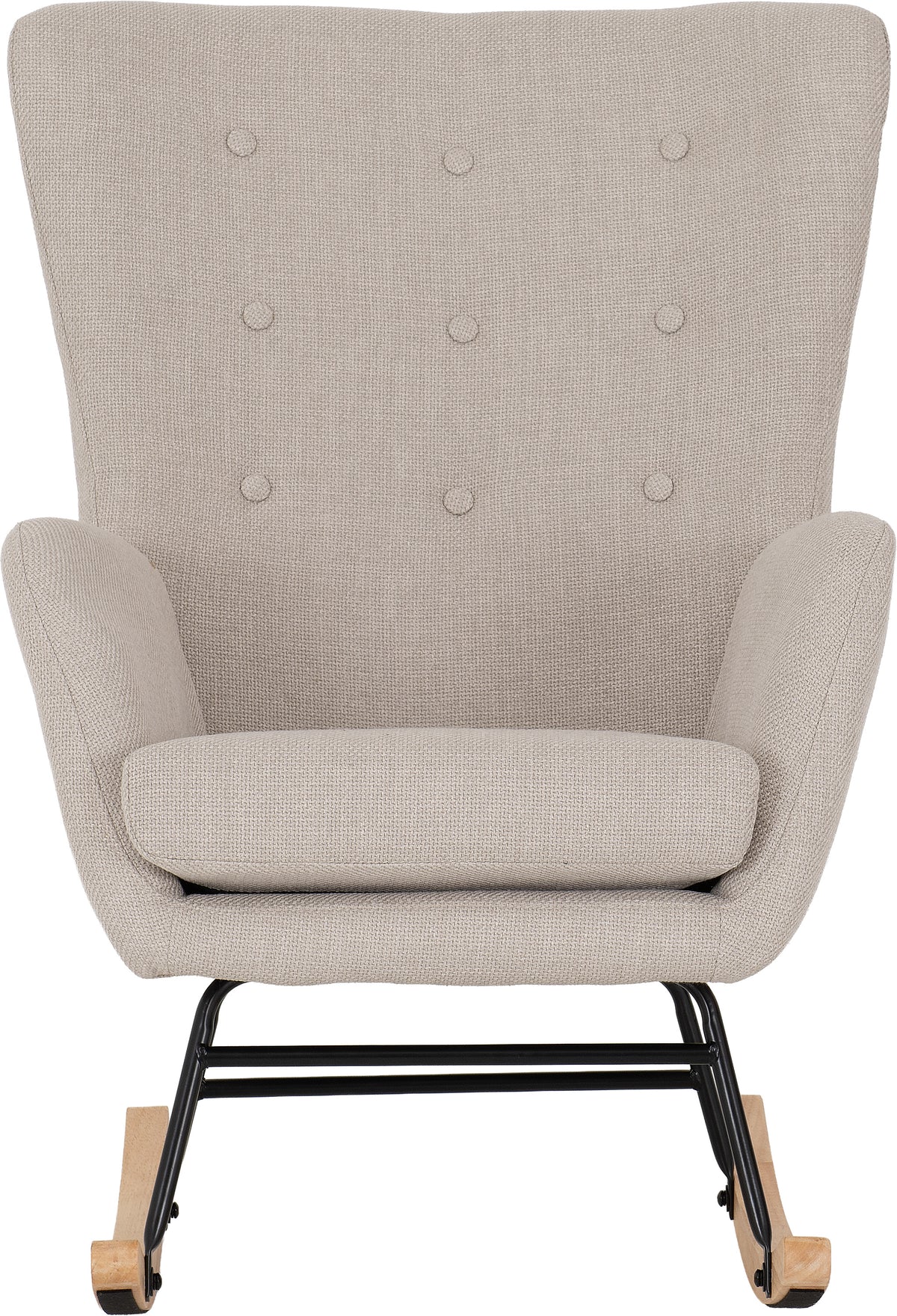 Hayden Rocking Chair - Beige Fabric