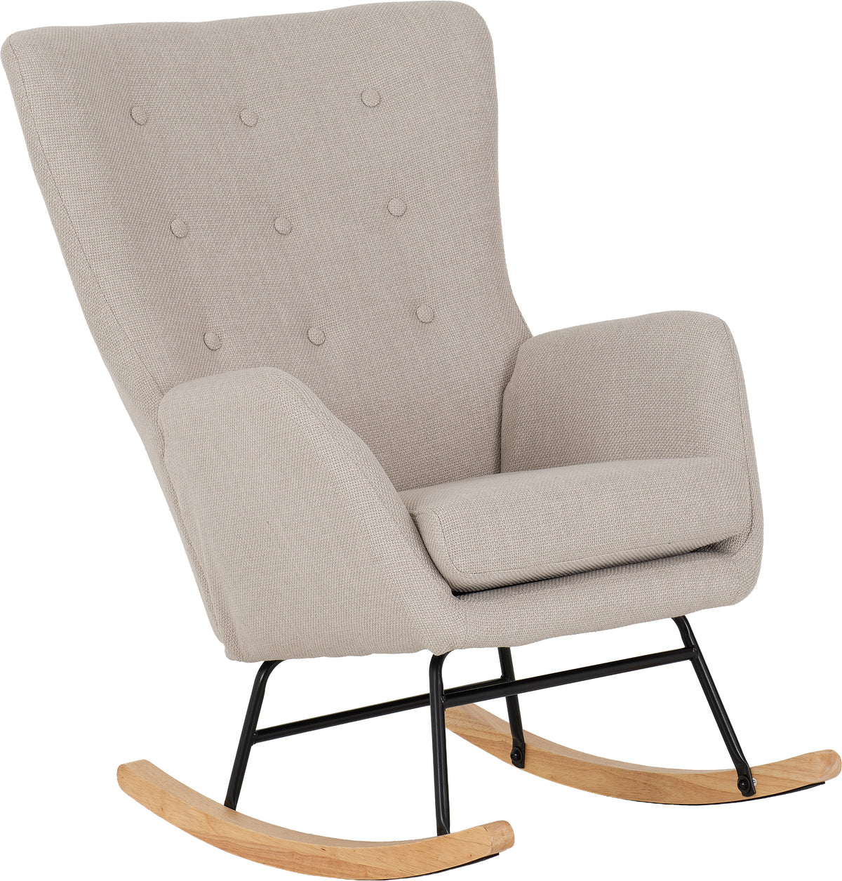 Hayden Rocking Chair - Beige Fabric