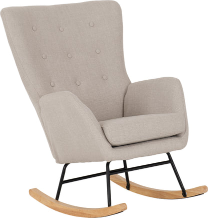 Hayden Rocking Chair - Beige Fabric