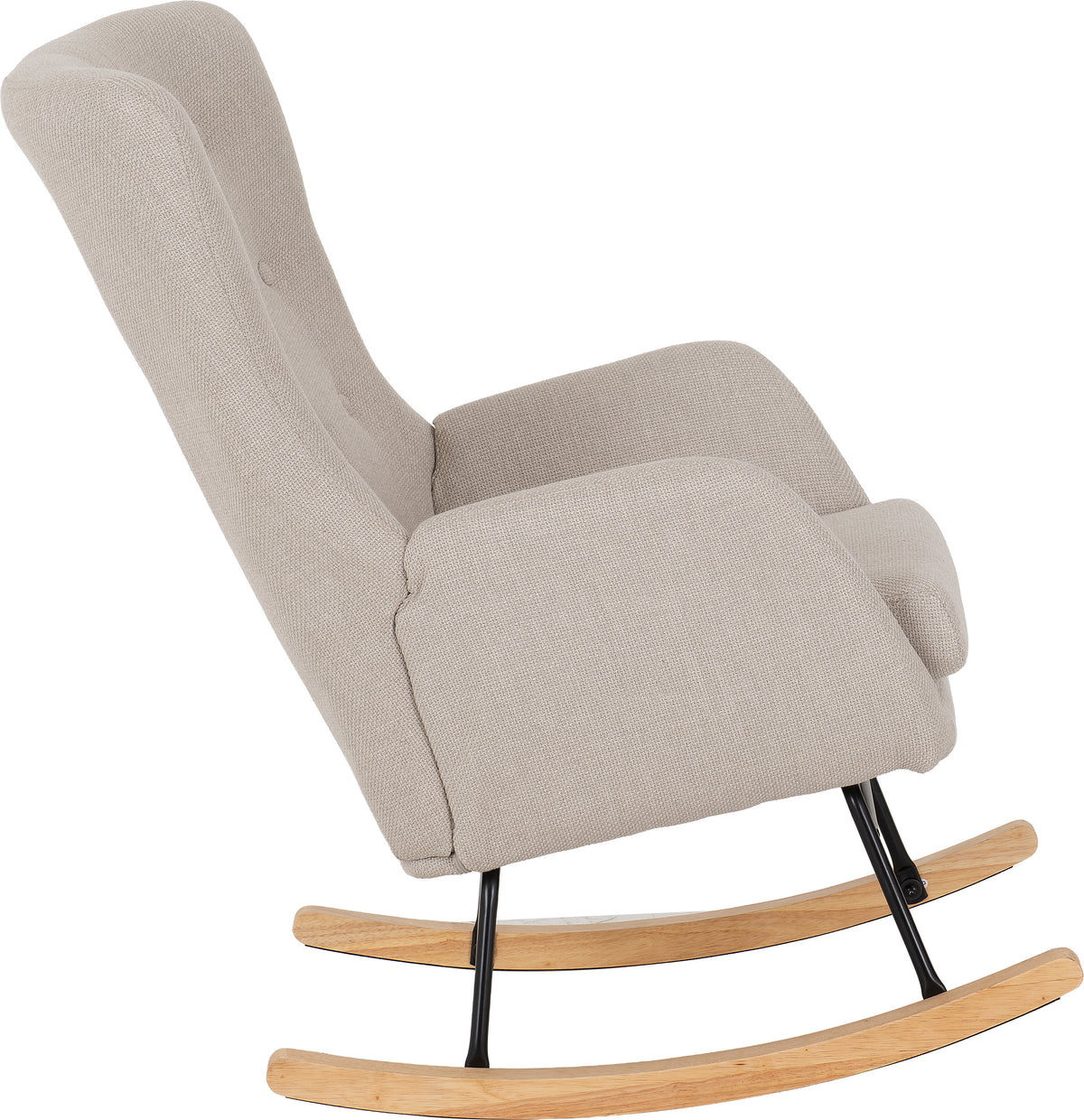 Hayden Rocking Chair - Beige Fabric