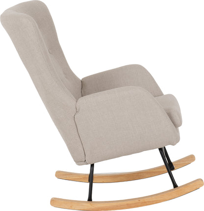 Hayden Rocking Chair - Beige Fabric