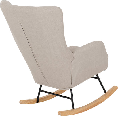 Hayden Rocking Chair - Beige Fabric