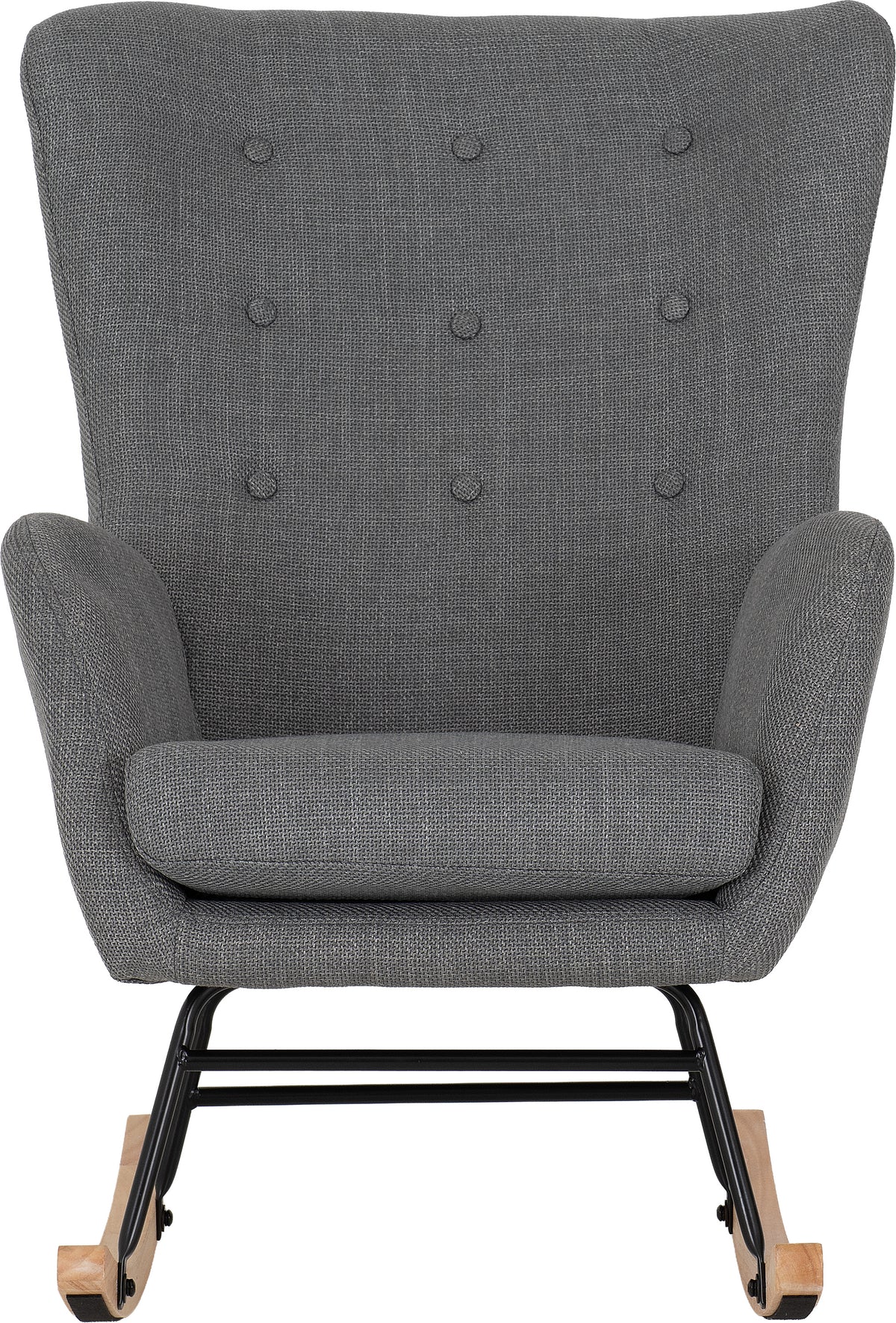 Hayden Rocking Chair - Dark Grey Fabric