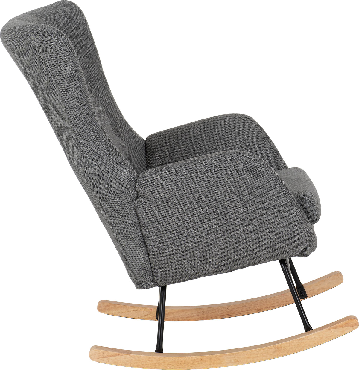 Hayden Rocking Chair - Dark Grey Fabric