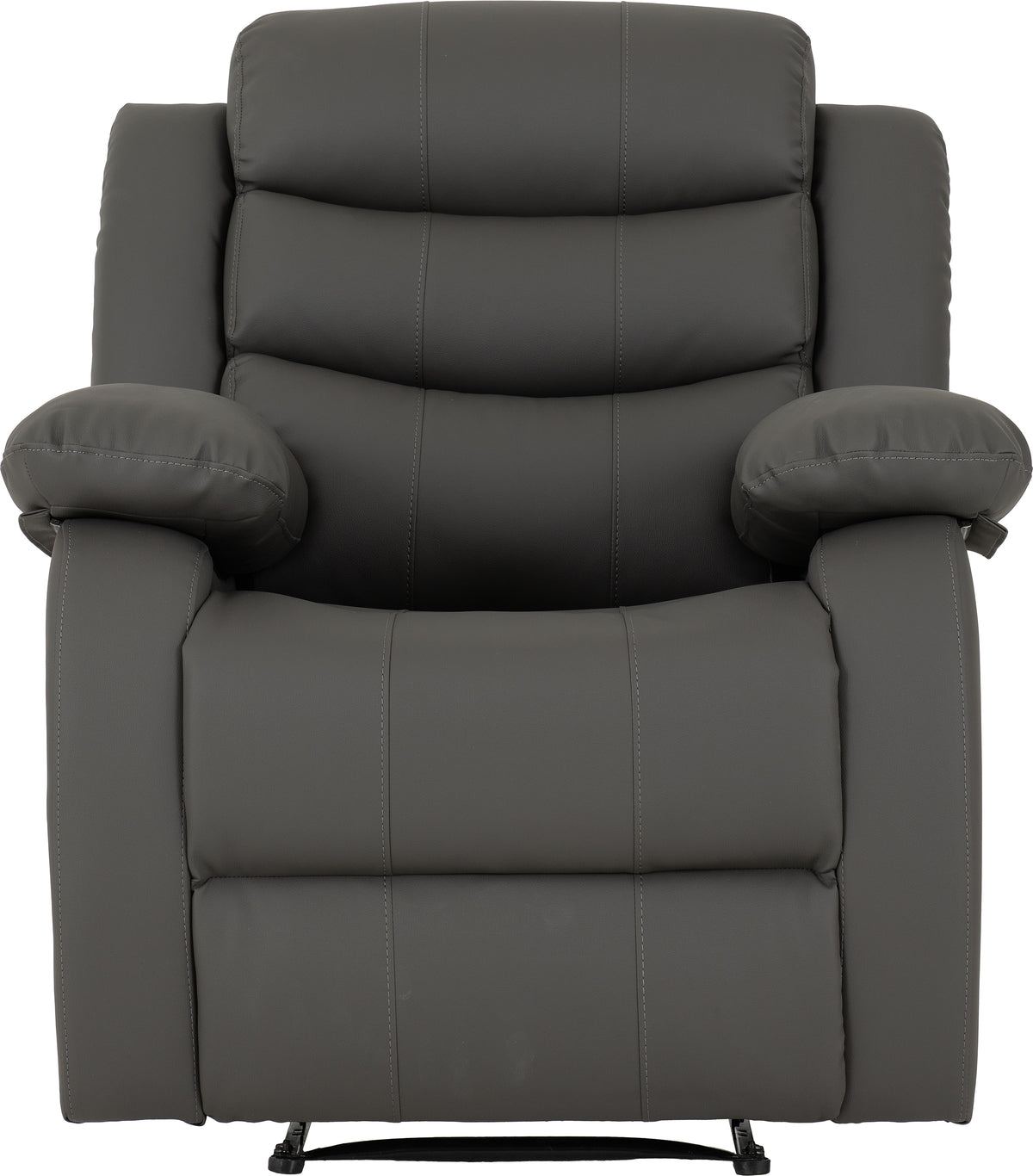 Roma Recliner Chair - Grey Faux Leather