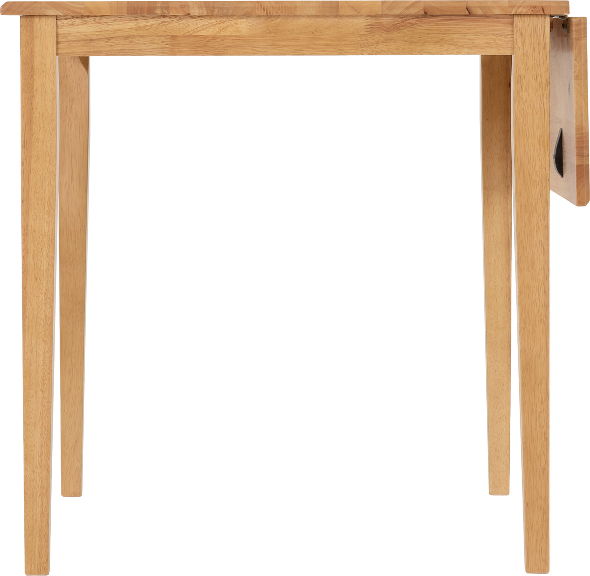 Vienna Drop Leaf Dining Set - Medium Oak/Brown Faux Leather