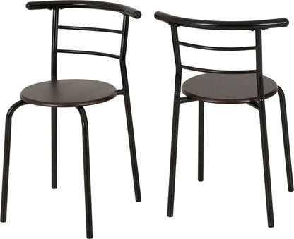Derry Dining Set - Black/Walnut