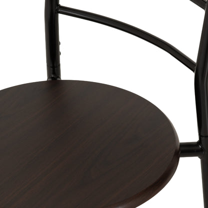 Derry Dining Set - Black/Walnut