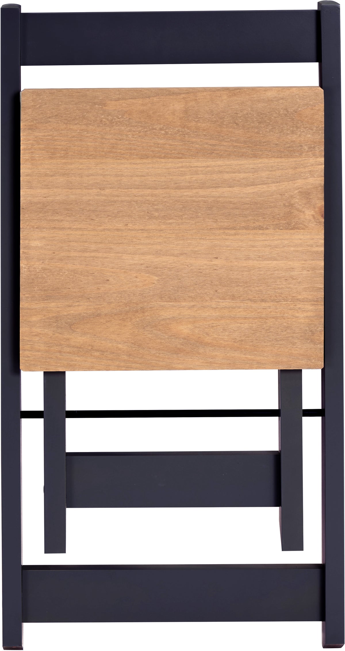 Santos Folding Chair (Box of 2) - Navy Blue/Distressed Waxed Pine