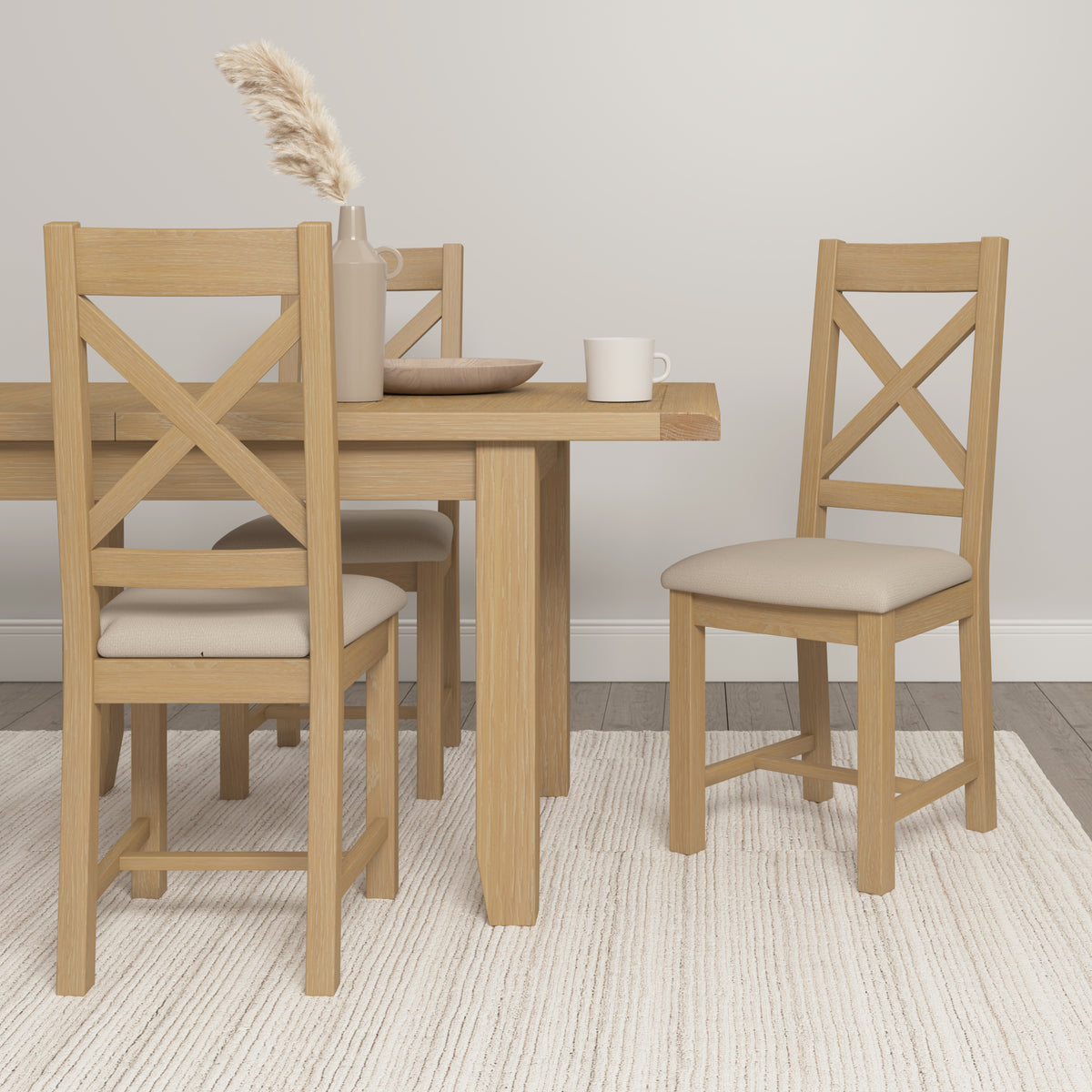 Windsor Large Extending Dining Table - Natural Oak