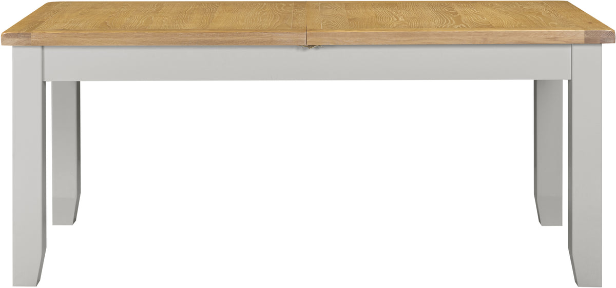 Windsor Large Extending Dining Table - Pebble Grey/Oak