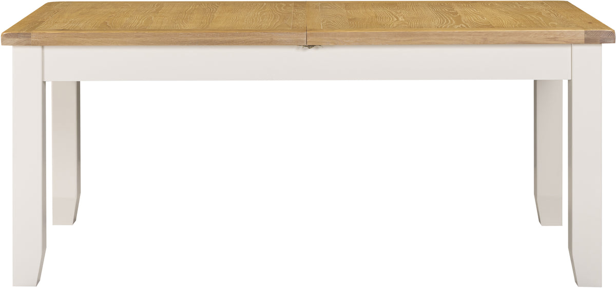 Windsor Large Extending Dining Table - Ivory/Oak