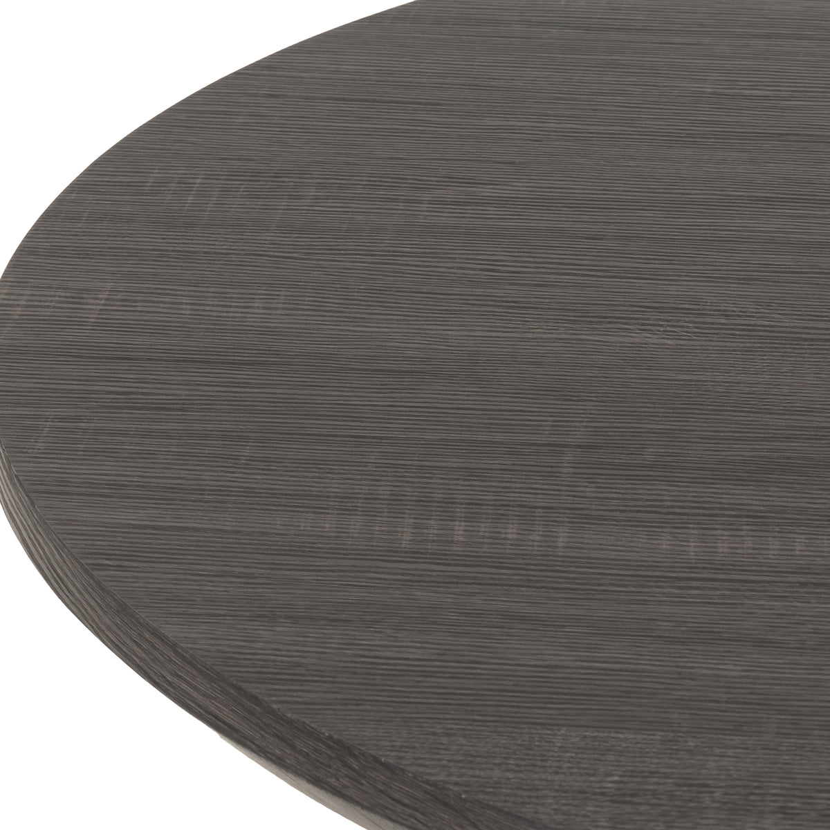 Quebec Round Dining Table - Black Wood Grain/Black