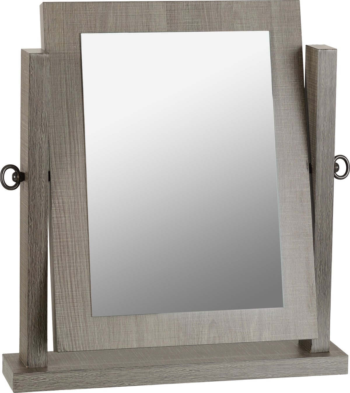 Lisbon Dressing Table Mirror - Black Wood Grain