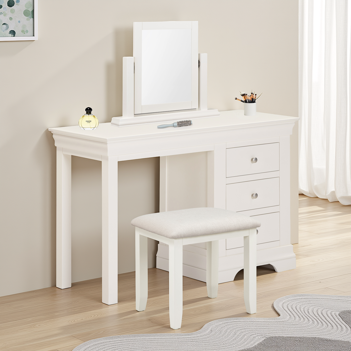Bordeaux Dressing Table Mirror - Ivory