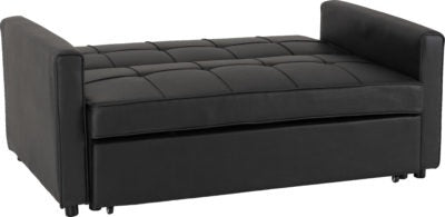 Astoria Black Faux Leather Sofa Bed