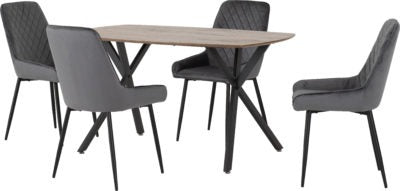 Athens Rectangular Dining Set with Avery Chairs