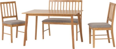 Austin Dining Bench Set (2 Chairs)