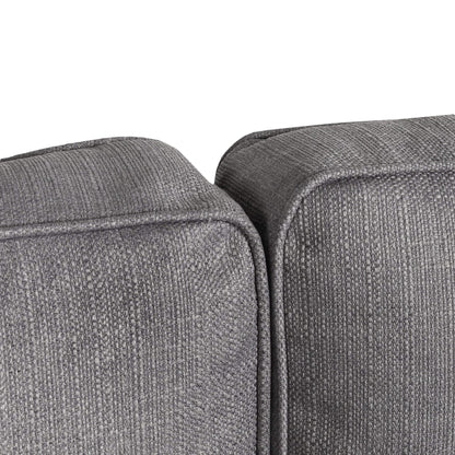 Alton Fabric Corner Sofa Silver