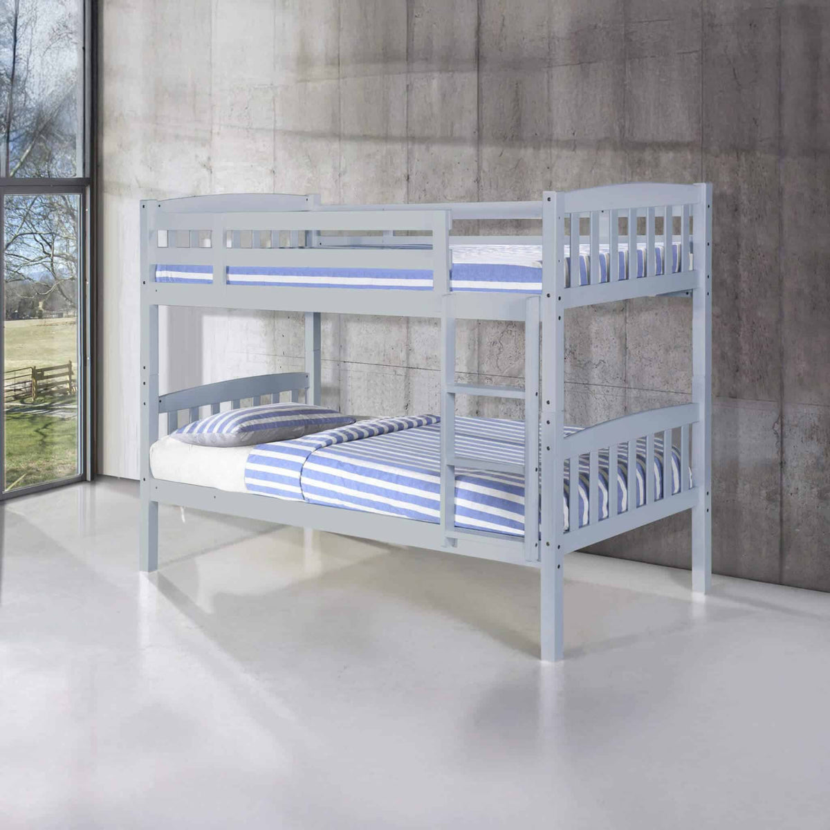 Ashbrook Solid Wood Bunk Bed - White