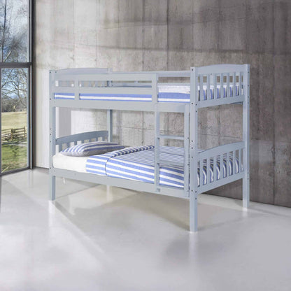 Ashbrook Solid Wood Bunk Bed - White