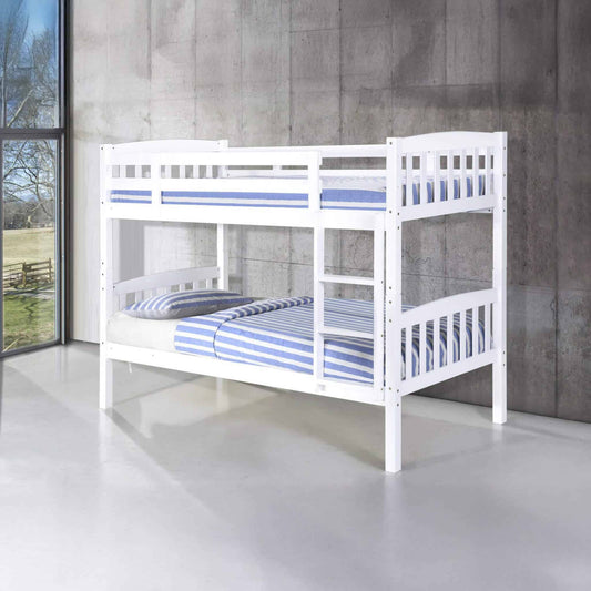 Ashbrook Solid Wood Bunk Bed - White