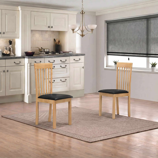 Atlas Dropleaf Dining Chairs (2s) - Natural (Set of 2)